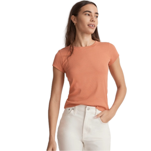 Madewell Brightside Tee Size Small - Classic Coral